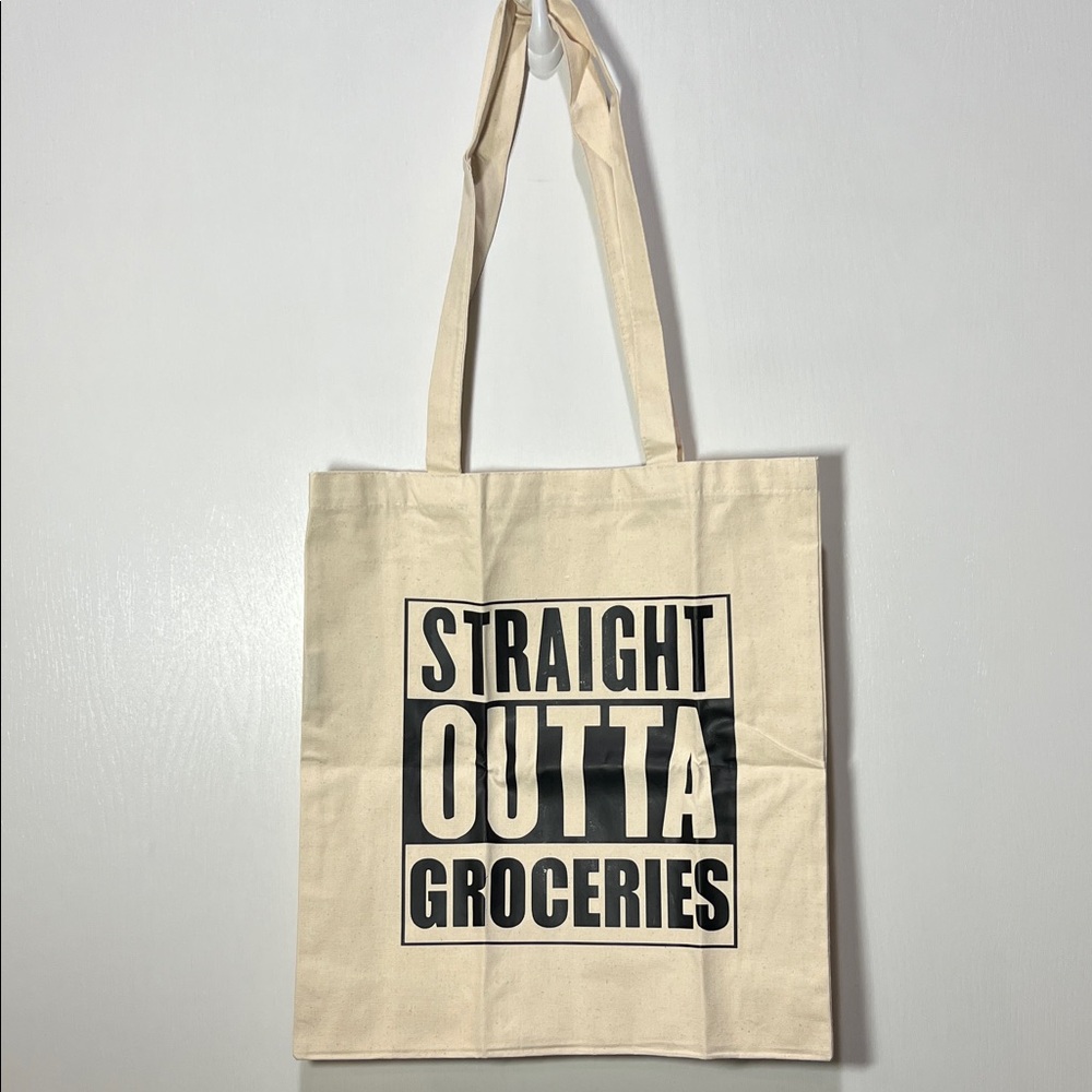 Straight Outta Groceries Tote Bag - Picture 1 of 3